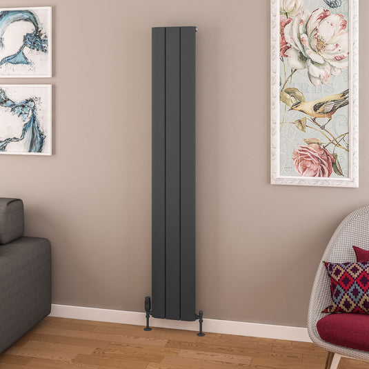 Eastbrook Withington 1800 x 280mm Aluminium Radiator Matt Anthracite | 89.0138