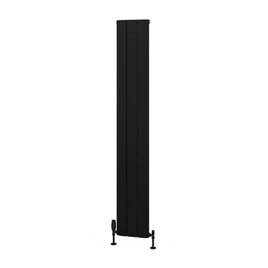 Eastbrook Withington 1800 x 280mm Aluminium Radiator Matt Black | 89.0787