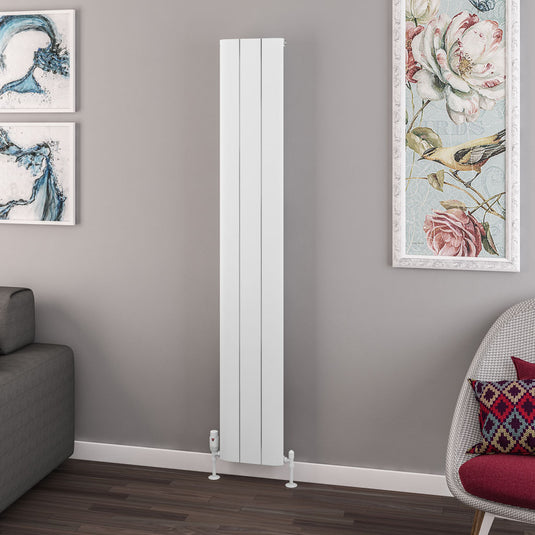 Eastbrook Withington 1800 x 280mm Aluminium Radiator Matt White | 89.0137