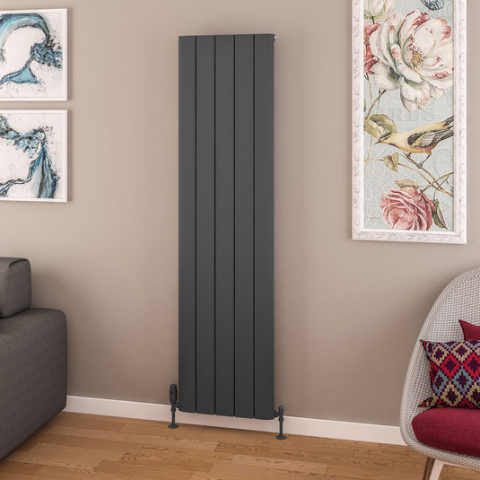 Eastbrook Withington 1800 x 470mm Aluminium Radiator Matt Anthracite | 89.0142