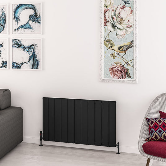 Eastbrook Withington 600 x 1040mm Aluminium Radiator Matt Black | 89.0780