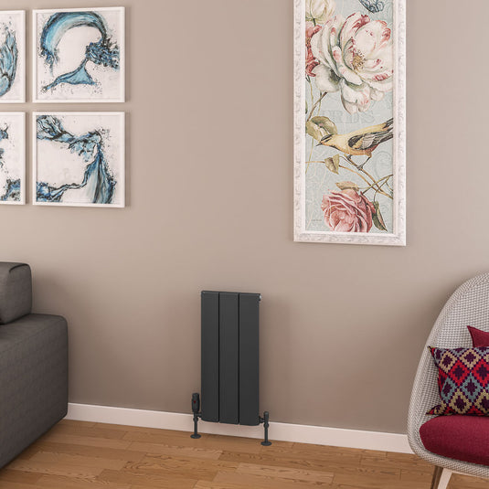 Eastbrook Withington 600 x 280mm Aluminium Radiator Matt Anthracite | 89.0784