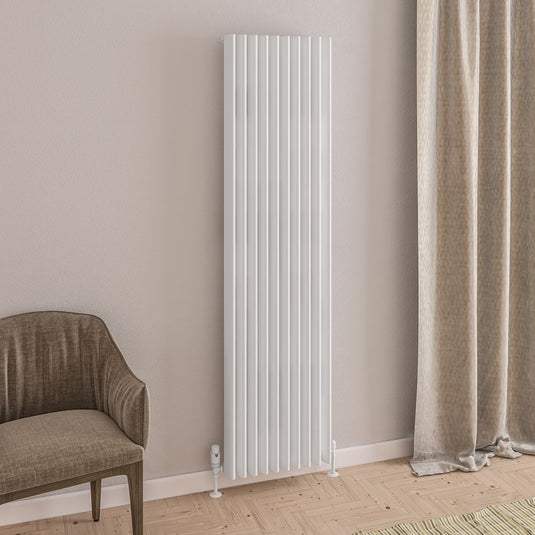 Eastbrook Witney 1800 x 470mm Aluminium Radiator Matt White | 89.0267
