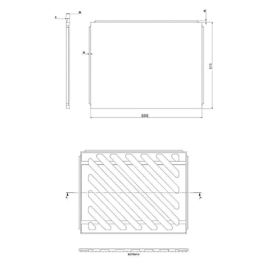 The White Space End Bath Panel - 700mm - White - Envy Bathrooms Ltd