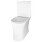 Emerald Genoa Rimless Closed Back Close Coupled Toilet | White | GEN4W