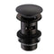 Emerald Slotted Sprung Plug Basin Waste with Large Cover | Black | WF1K