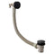 Emerald Sprung Plug Bath Waste with Overflow Filler | Black | BF1K