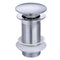 Emerald Unslotted Sprung Plug Basin Waste with Large Cover | Chrome | WF2C