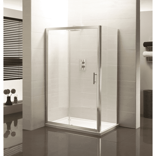 Envy Hapi6 1100mm Sliding Door - Polished Silver - Envy Bathrooms Ltd