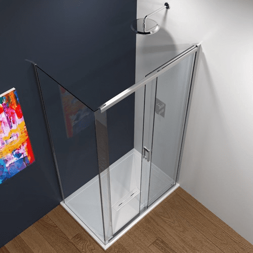 Envy HapiEclipse 1400mm Corner Sliding Door - Chrome - Envy Bathrooms Ltd