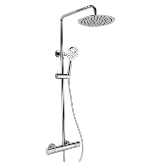 RAK Ceramics Round Shower Column Exposed Thermostatic Shower- Chrome - RAKSHW6003