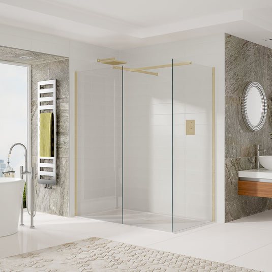 Sommer Wetrooms 1000mm Wall Bracket - Brushed Brass - FKBG01