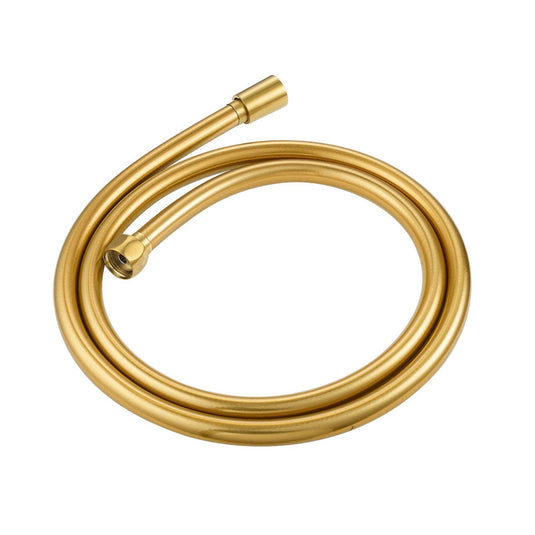 Flova 1.5m Smooth PVC Shower Hose – Brushed Gold - BG-KI201D - Envy Bathrooms Ltd
