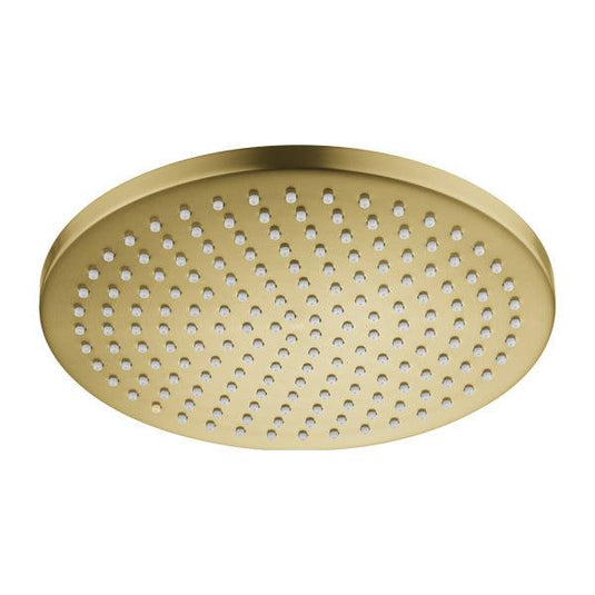 Flova 250mm Design Air-Mixed Rainshower – Brushed Brass - BRB-KI026A - Envy Bathrooms Ltd