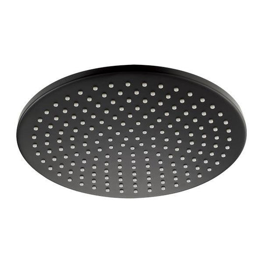 Flova 250mm Design Air-Mixed Rainshower – Matt Black - MB-KI026A - Envy Bathrooms Ltd