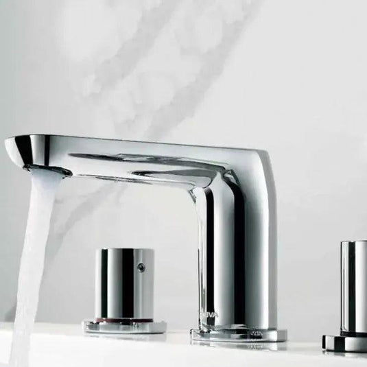 Flova Allore Deck Mounted 4 Hole Bath Shower Mixer Tap with Handset Kit AL4HBSM - Envy Bathrooms Ltd