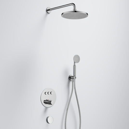 Flova Allore GoClick Shower Pack Air-Mix Rainshower & Bath Filler Chrome | ALGC3PK1 - Envy Bathrooms Ltd