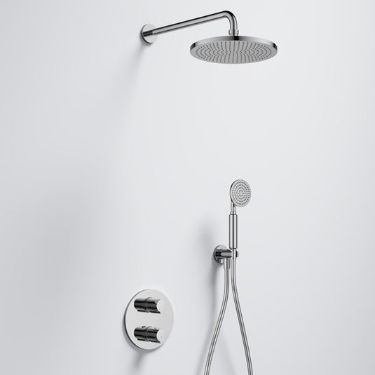 Flova Allore GoTurn Round Shower Pack Diamond Chrome | ALGT2PK2 - Envy Bathrooms Ltd