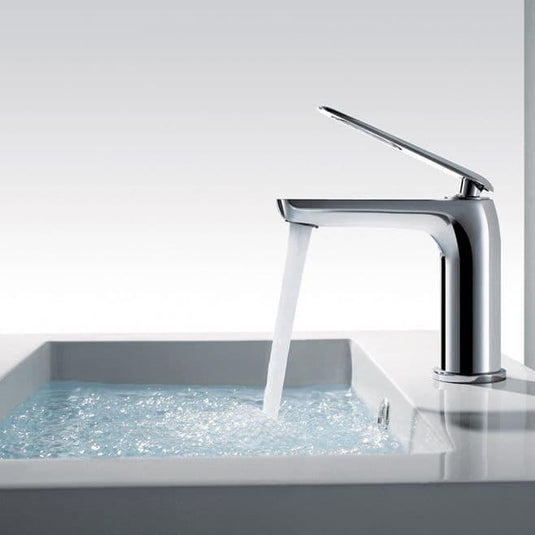 Flova Allore Mono Basin Mixer Tap with Clicker Waste ALBAS - Envy Bathrooms Ltd