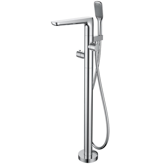 Flova Allore Thermostatic Floorstanding Bath Shower Mixer Tap with Handset Kit ALFMBSM - Envy Bathrooms Ltd