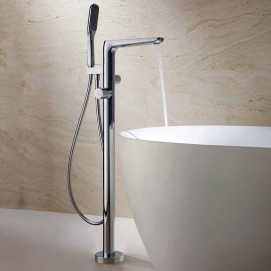 Flova Allore Thermostatic Floorstanding Bath Shower Mixer Tap with Handset Kit ALFMBSM - Envy Bathrooms Ltd