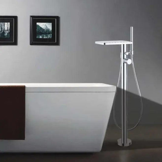 Flova Annecy Freestanding Waterfall Bath Shower Mixer Tap with Handset Kit ANFMBSM - Envy Bathrooms Ltd