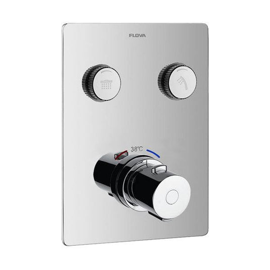 Flova Annecy GoClick 2 Button Finishing Kit - ANGO-2 - Envy Bathrooms Ltd