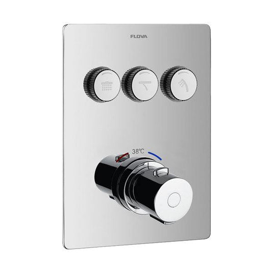 Flova Annecy GoClick 3 Button Finishing Kit - ANGO-3 - Envy Bathrooms Ltd
