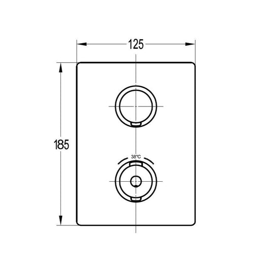 Flova ANNECY SmartBOX Finishing Kit - AN-TRIM - Envy Bathrooms Ltd