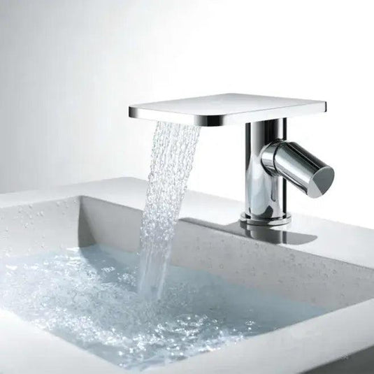 Flova Annecy Waterfall Mono Basin Mixer Tap with Clicker Waste ANBAS - Envy Bathrooms Ltd