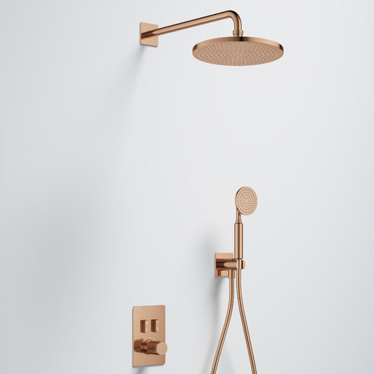 Flova Ascend 2-Outlet Shower Pack Air-Mix Brushed Bronze | BRO-GS2PK3 - Envy Bathrooms Ltd