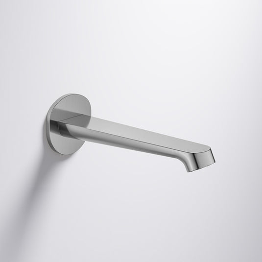 Flova Ascend 200mm Wall Mounted Bath Spout Brushed Nickel | BN-ASWMSPOUT - Envy Bathrooms Ltd