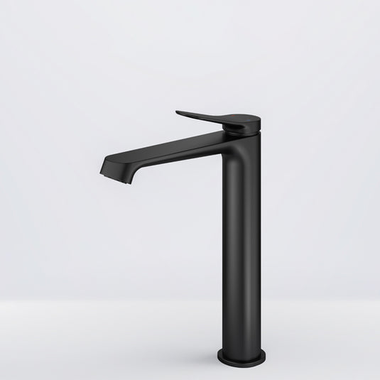 Flova Ascend 272mm Single Lever Basin Mixer Matt Black | MB-ASTBAS - Envy Bathrooms Ltd