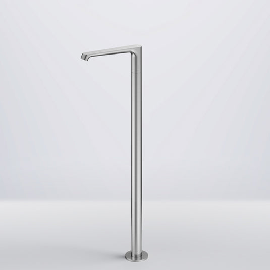 Flova Ascend Floor Standing Bath Spout Brushed Nickel | BN-ASFMSPOUT - Envy Bathrooms Ltd