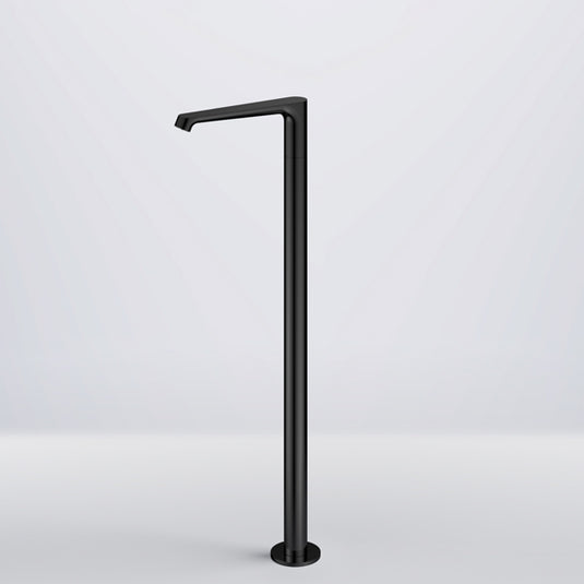Flova Ascend Floor Standing Bath Spout Matt Black | MB-ASFMSPOUT - Envy Bathrooms Ltd