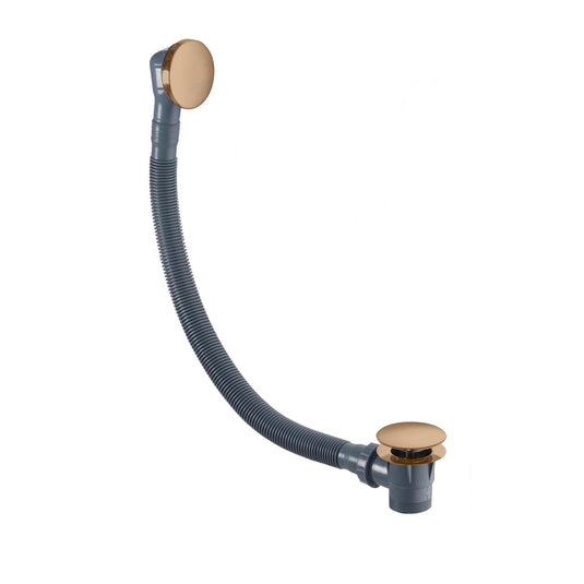 Flova Bath Clicker Waste With Overflow – Brushed Bronze - BRO-CB1840 - Envy Bathrooms Ltd