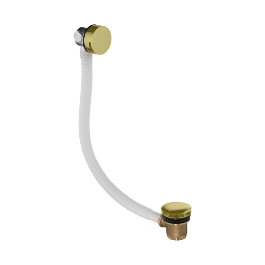 Flova Bath Overflow Filler With Clicker Waste – Brushed Brass - BRB-BF1865 - Envy Bathrooms Ltd
