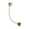 Flova Bath Overflow Filler With Clicker Waste |  Brushed Brass |  BRB-BF1865