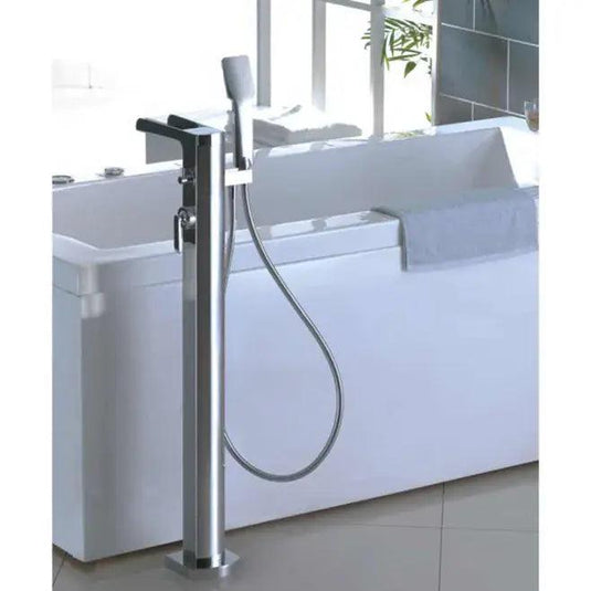 Flova Cascade Floor Standing Waterfall Bath Shower Mixer Tap with Handset Kit CAFMBSM - Envy Bathrooms Ltd