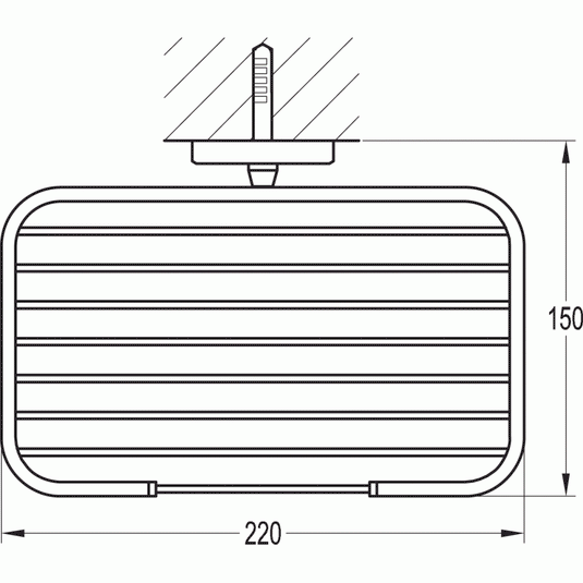 Flova Coco 220mm Wire Soap Dish - Envy Bathrooms Ltd