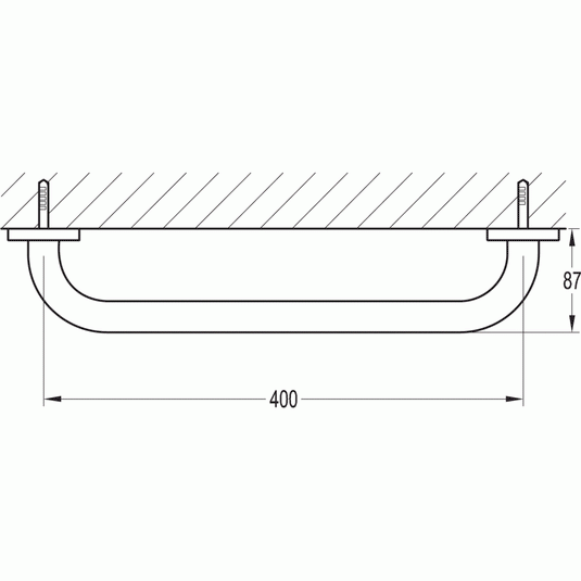 Flova Coco 400mm Bath Grab Rail - Envy Bathrooms Ltd