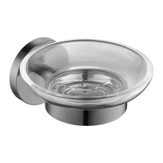 Flova Coco Glass Soap Dish – Gun Metal - GM-CO8906-14 - Envy Bathrooms Ltd