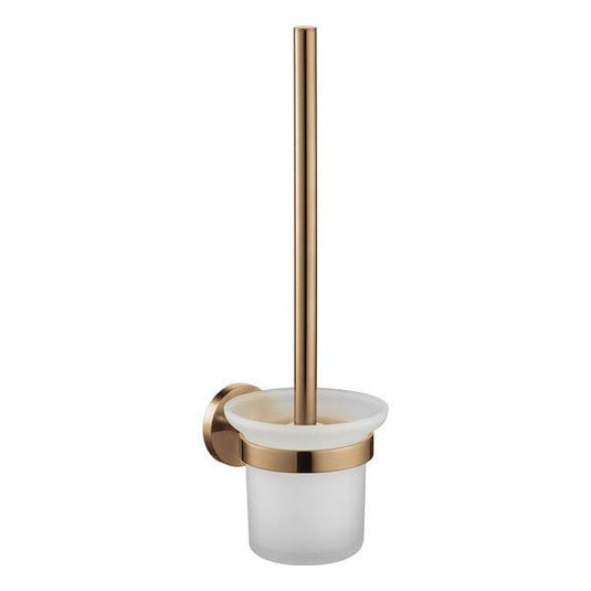 Flova Coco Toilet Brush And Holder – Brushed Bronze - BRO-CO8906-21 - Envy Bathrooms Ltd