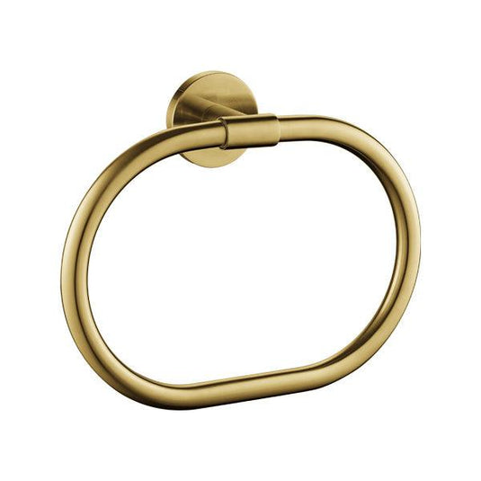 Flova Coco Towel Ring – Brushed Brass - BRB-CO8906-6 - Envy Bathrooms Ltd