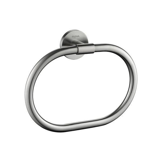 Flova Coco Towel Ring – Brushed Nickel - BN-CO8906-6 - Envy Bathrooms Ltd