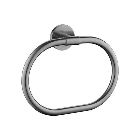Flova Coco Towel Ring – Gun Metal - GM-CO8906-6 - Envy Bathrooms Ltd