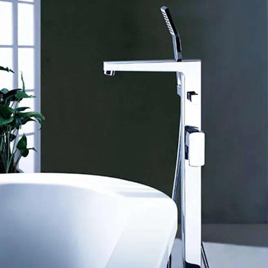 Flova Dekka Floorstanding Bath Shower Mixer Tap with Handset DEFMBSM - Envy Bathrooms Ltd