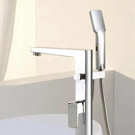 Flova Dekka Floorstanding Bath Shower Mixer Tap with Handset DEFMBSM - Envy Bathrooms Ltd