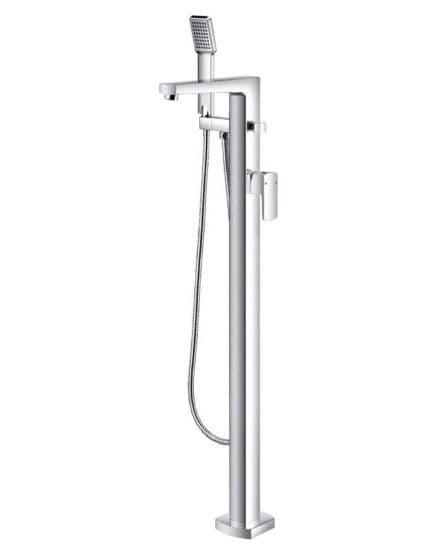 Flova Dekka Floorstanding Bath Shower Mixer Tap with Handset DEFMBSM - Envy Bathrooms Ltd