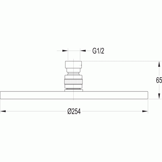 Flova Design 250mm Air-Mix Rainshower Head KI026A - Envy Bathrooms Ltd